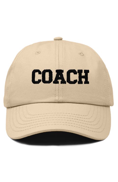 Coach Embroidered Sports Dad Cap