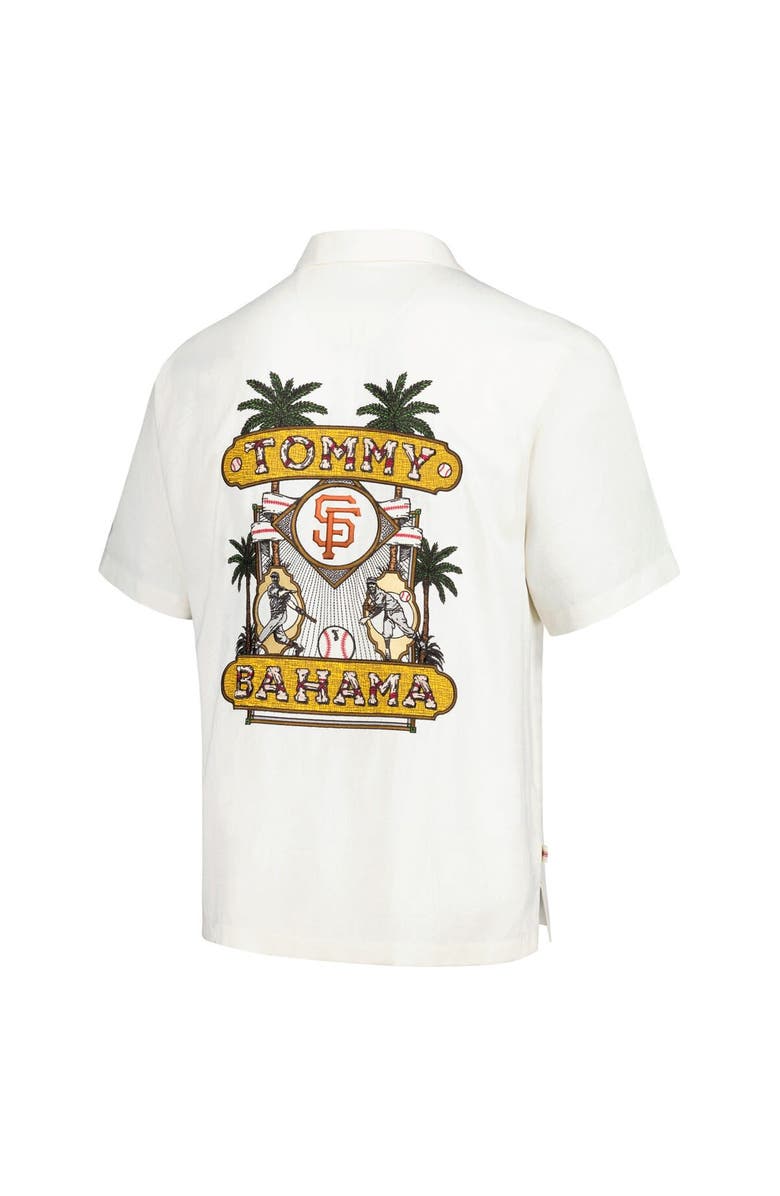 Tommy Bahama Men's Tommy Bahama White San Francisco Giants Pitcher's Paradiso Button-Up Camp Shirt, Alternate, color, 