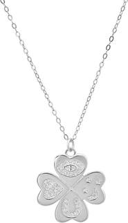 Queen Jewels Lucky Charm Clover Pendant Necklace