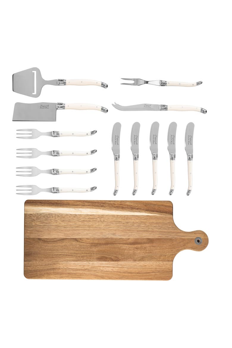14-Piece Charcuterie Board Set, Alternate, color, FAUX IVORY