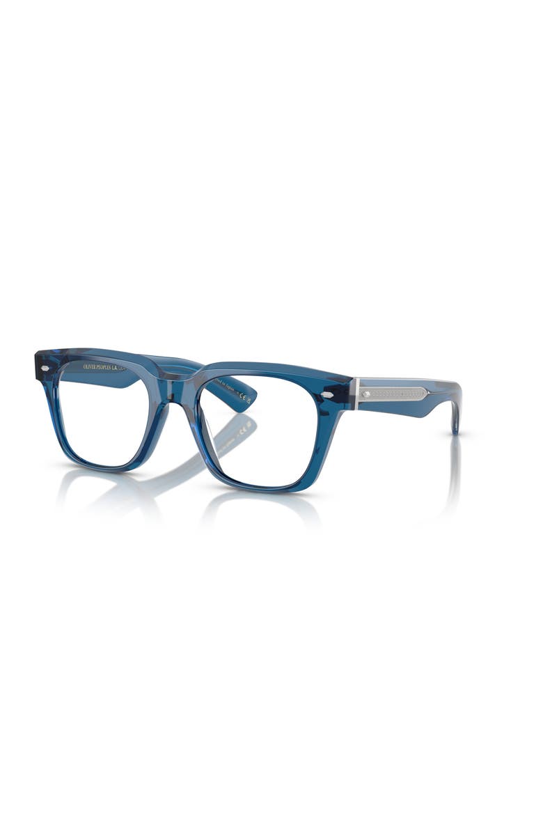 51mm Rectangle optical glasses, Main, color, Blue