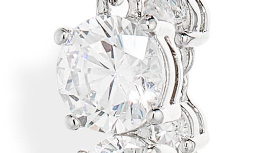 Nadri Linked Drop Earrings In Silver