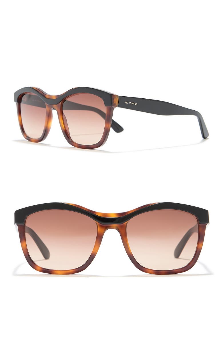 Etro 55mm Square Sunglasses, Main, color,