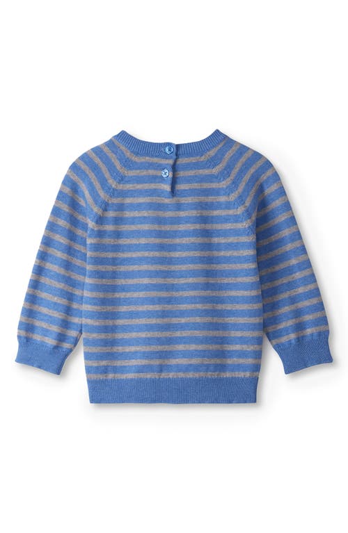 Hatley Intarsia Polar Bear Stripe Sweater & Pants Set In Blue