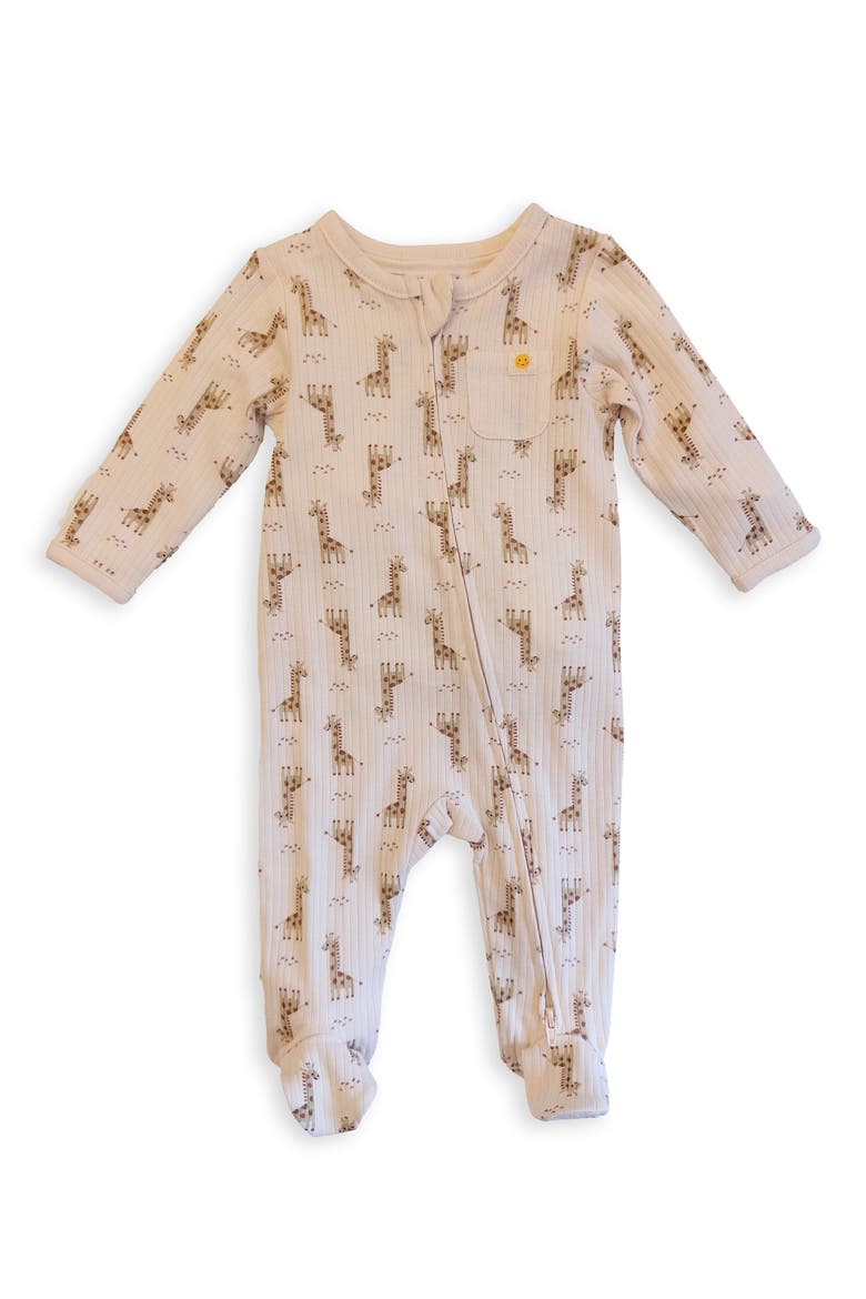 Organic Cotton Footie, Main, color, BEIGE