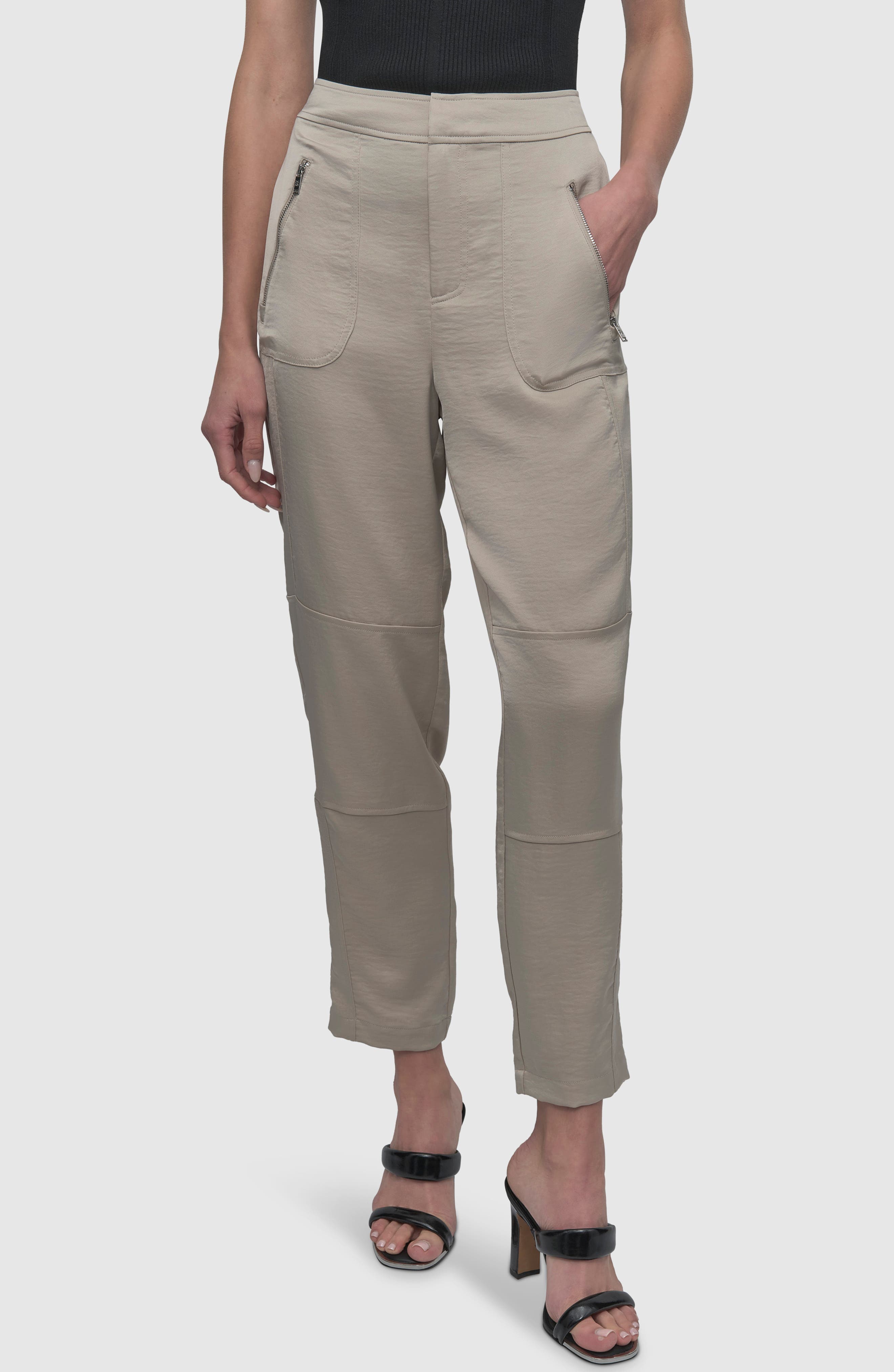 Zip Pocket Satin Pants - image 5