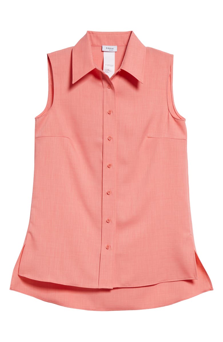 Akris punto Sleeveless Button-Up Shirt, Alternate, color,