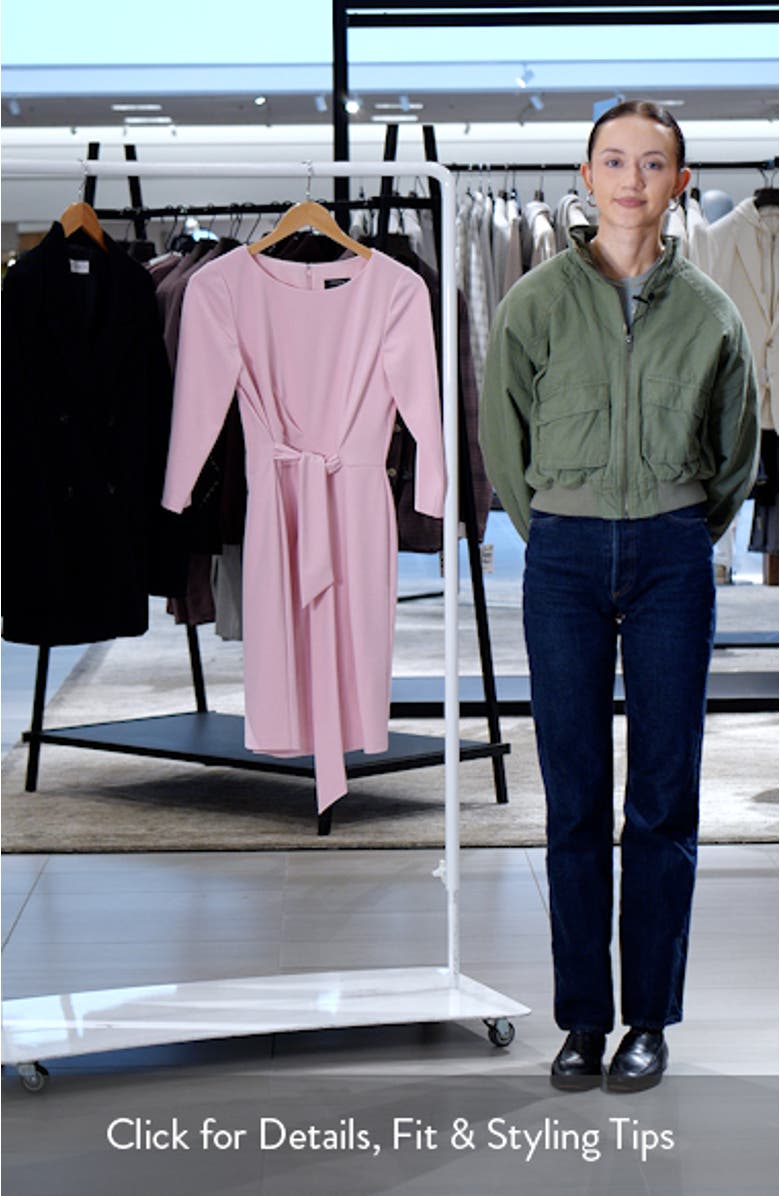 Side Tie Long Sleeve Dress, sales video thumbnail