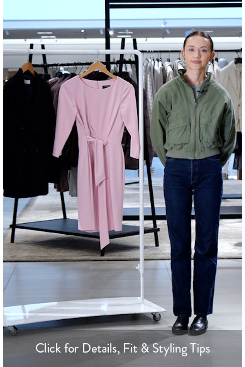 Side Tie Long Sleeve Dress video