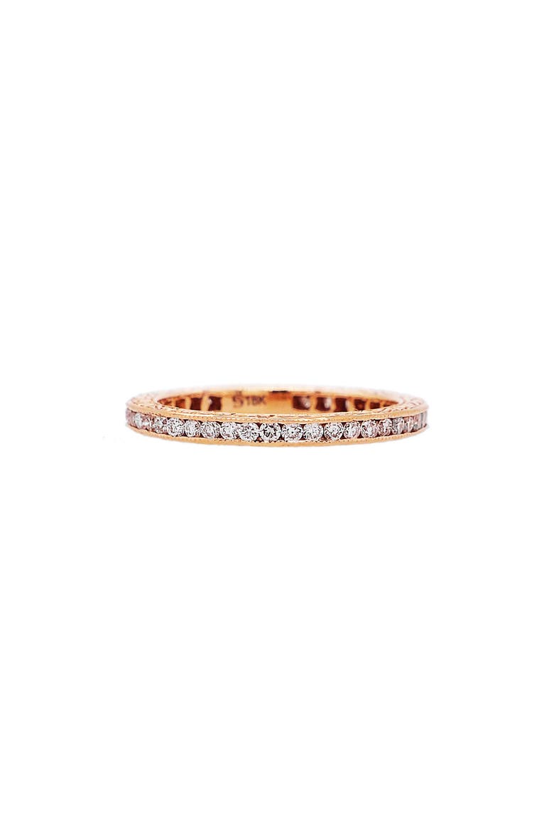 Channel Set Diamond Ring, Main, color, ROSE GOLD