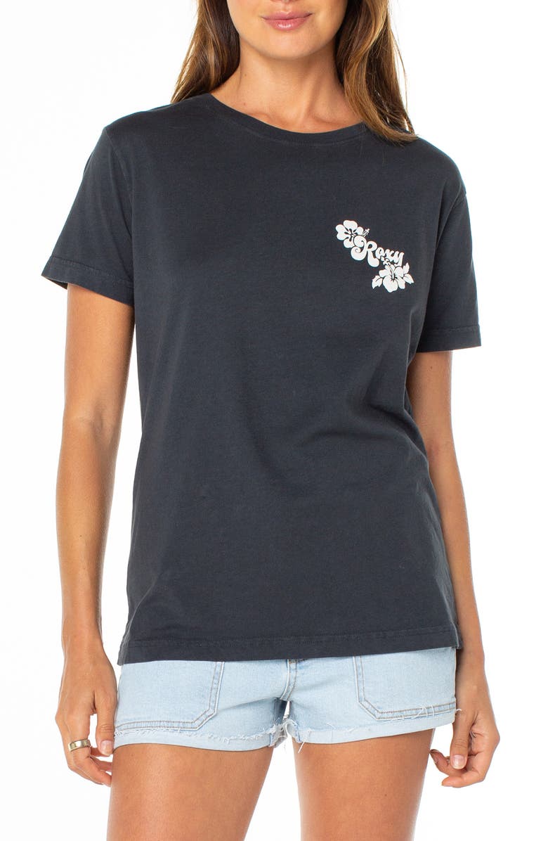 Roxy Hibiscus View Graphic T-Shirt, Main, color, 