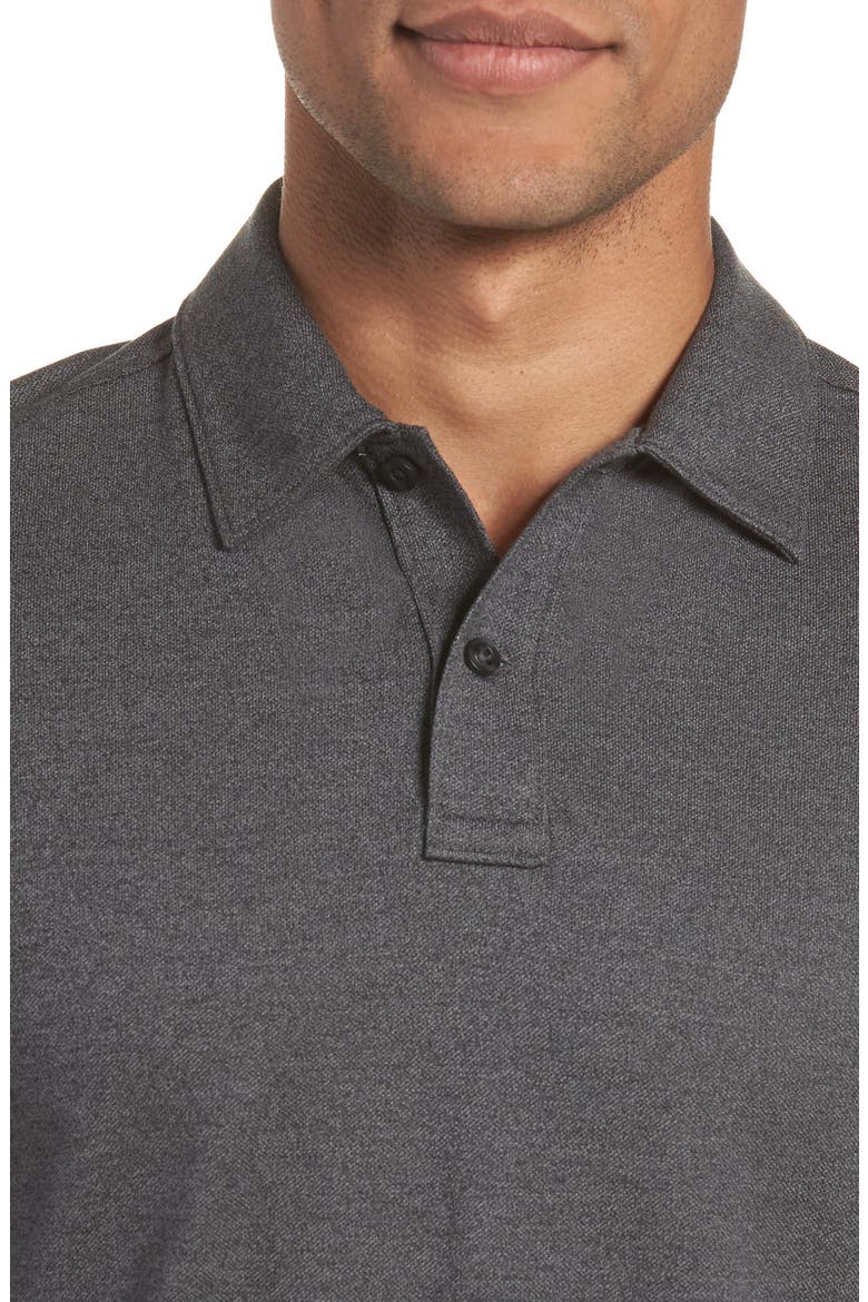 Regular Fit Polo, Alternate, color, BLACK CAVIAR MELANGE