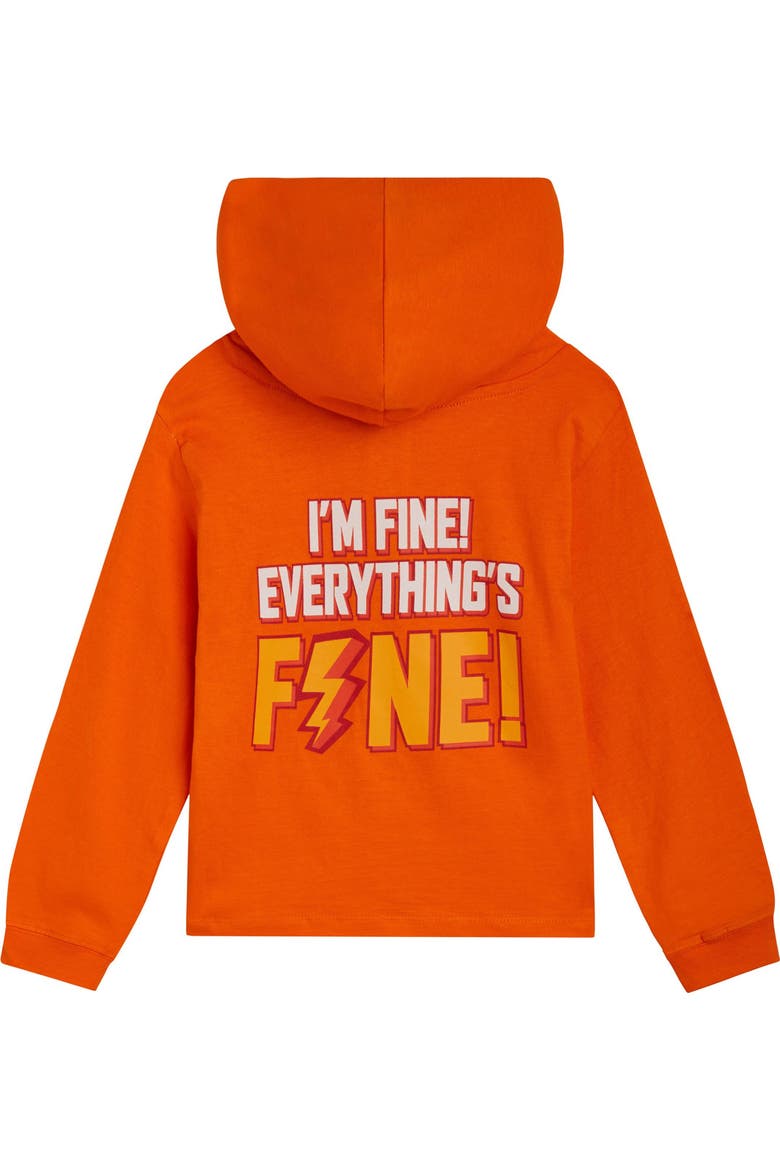 Inside Out Jersey Hooded Long Sleeve Tee, Alternate, color, Bright Anxiety Orange