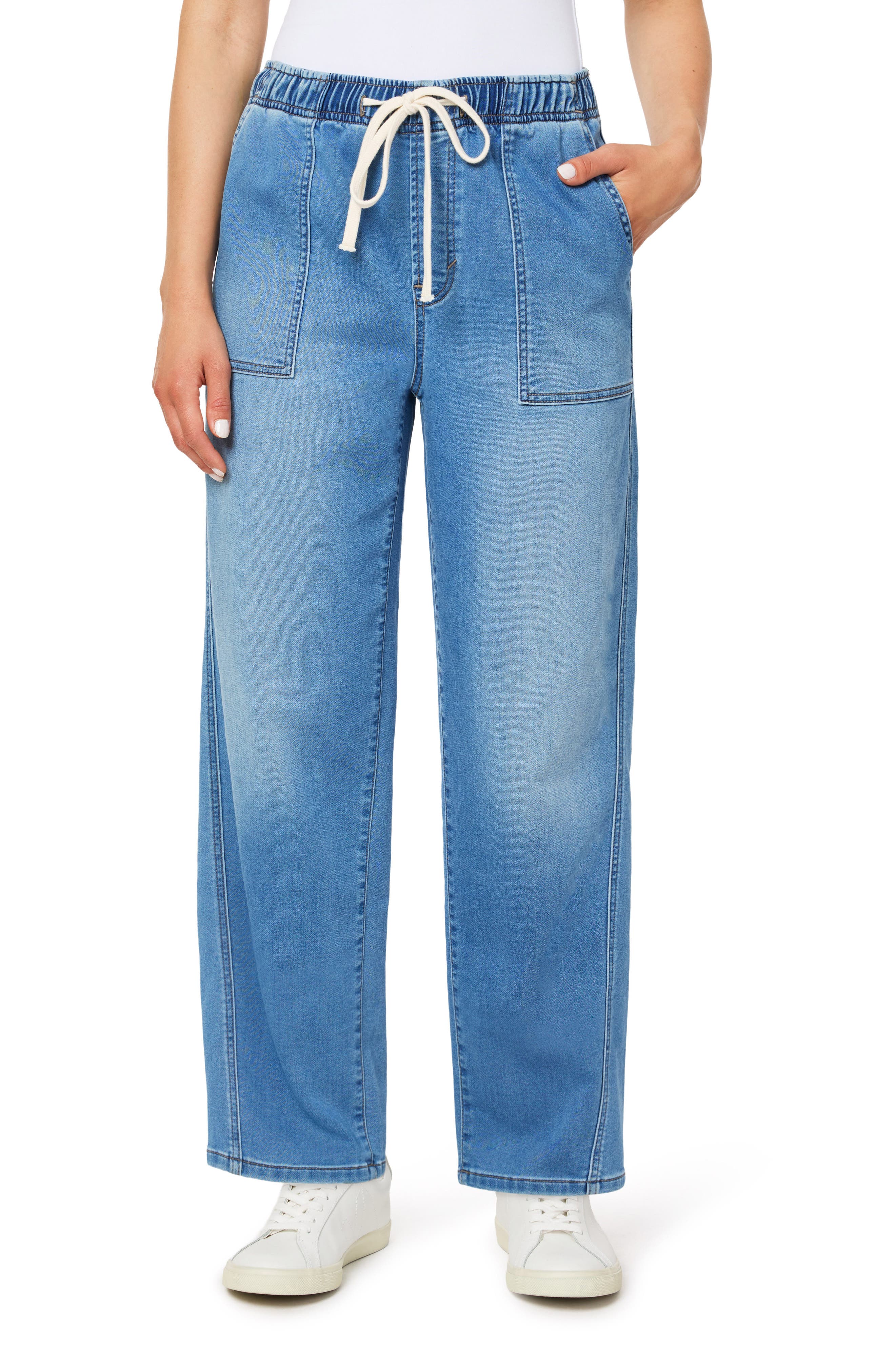 Jessica High Rise Relaxed Barrel Leg Jeans