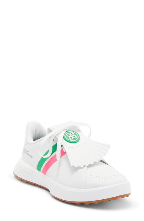 Gallivan2R Debossed Heart G's Kiltie Golf Shoe (Women)