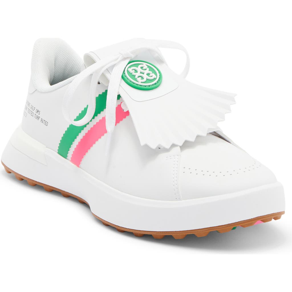 G/fore Gallivan2r Debossed Heart G's Kiltie Golf Shoe In Multi