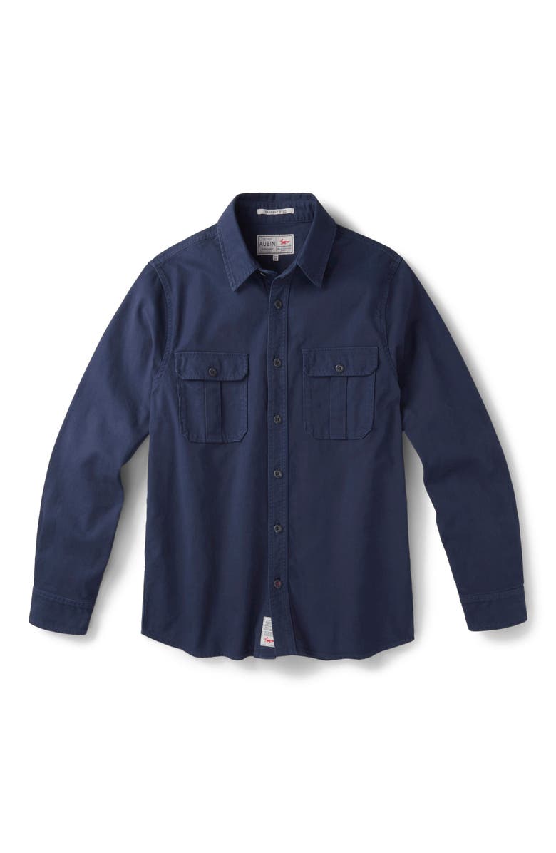 Aubin Dovedale Overshirt, Alternate, color, Navy