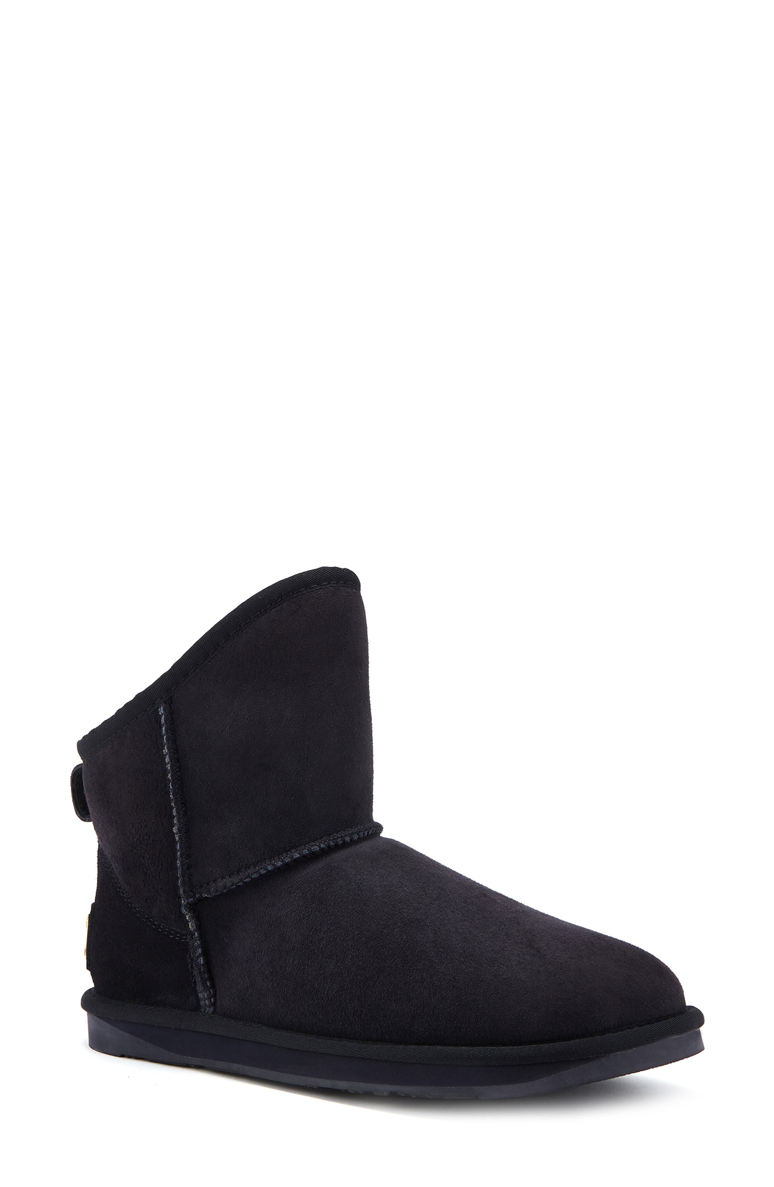 Australia Luxe Collective Cosy Xtra Short Genuine Shearling Bootie, Main, color, Navy