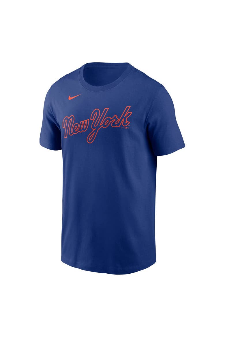 Men's Nike Francisco Alvarez Royal New York Mets Fuse Name & Number T-Shirt, Alternate, color, Royal