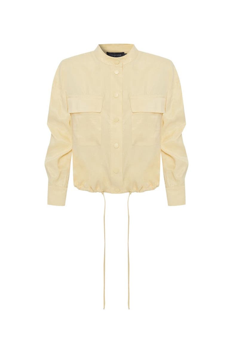 Ariel Bomber Jacket, Alternate, color, YELLOW