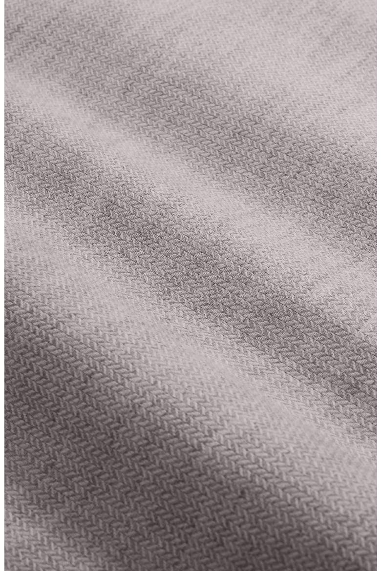 Axel Shaped Cotton & Wool Woven Shirt, Alternate, color, PLATINUM