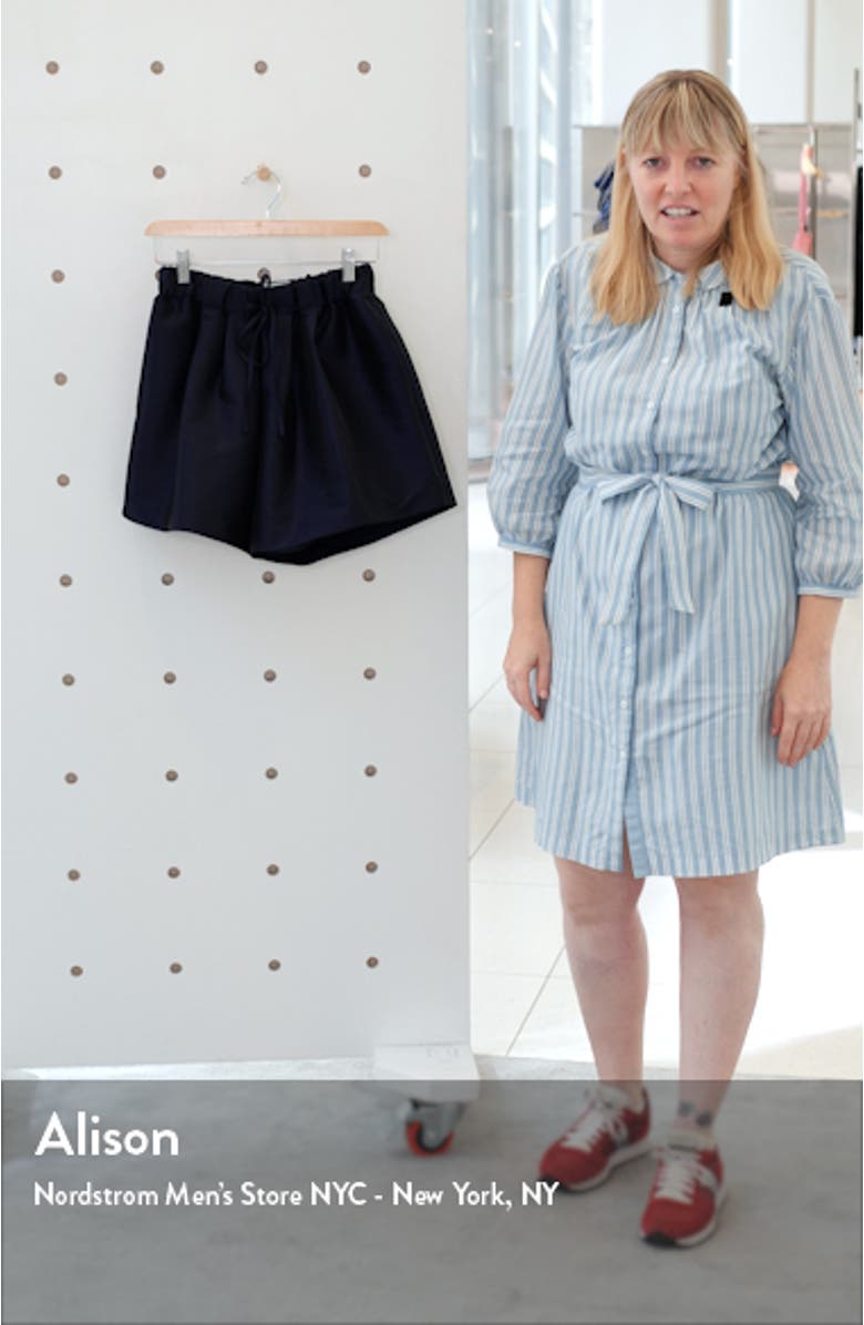 Silk Blend Drawstring Shorts, sales video thumbnail