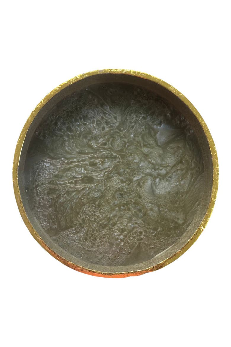 Round Serving Tray, Alternate, color, BROWN
