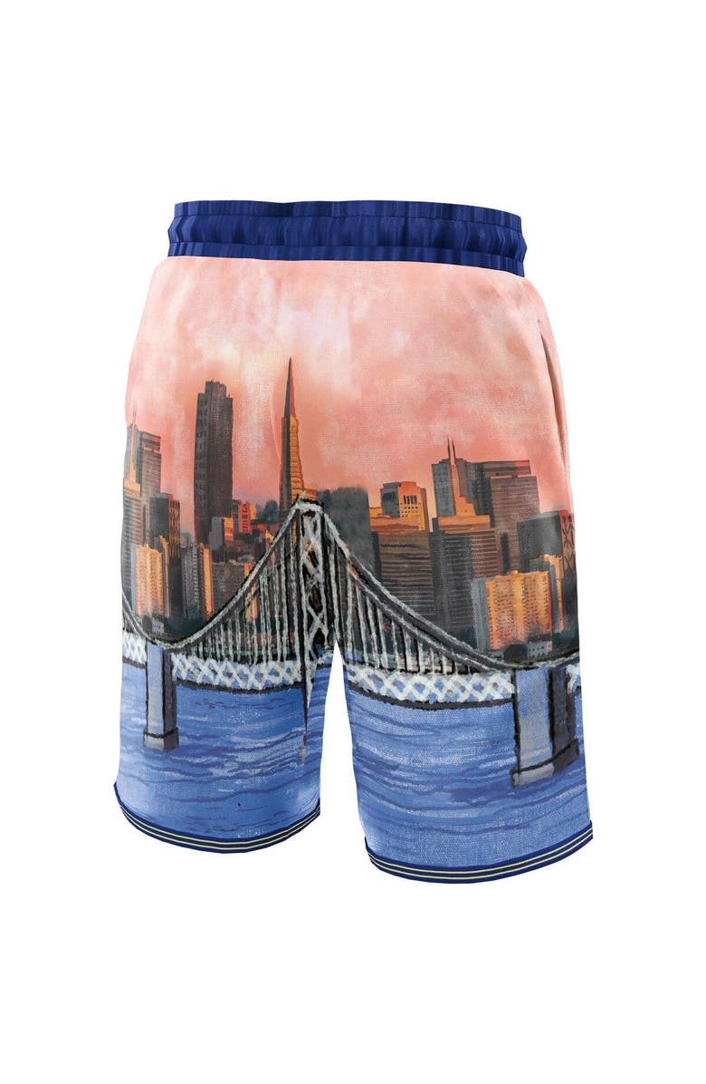 NBA X KIDSUPER Unisex NBA & KidSuper Studios by Fanatics Royal Golden State Warriors Hometown Shorts, Alternate, color, Royal