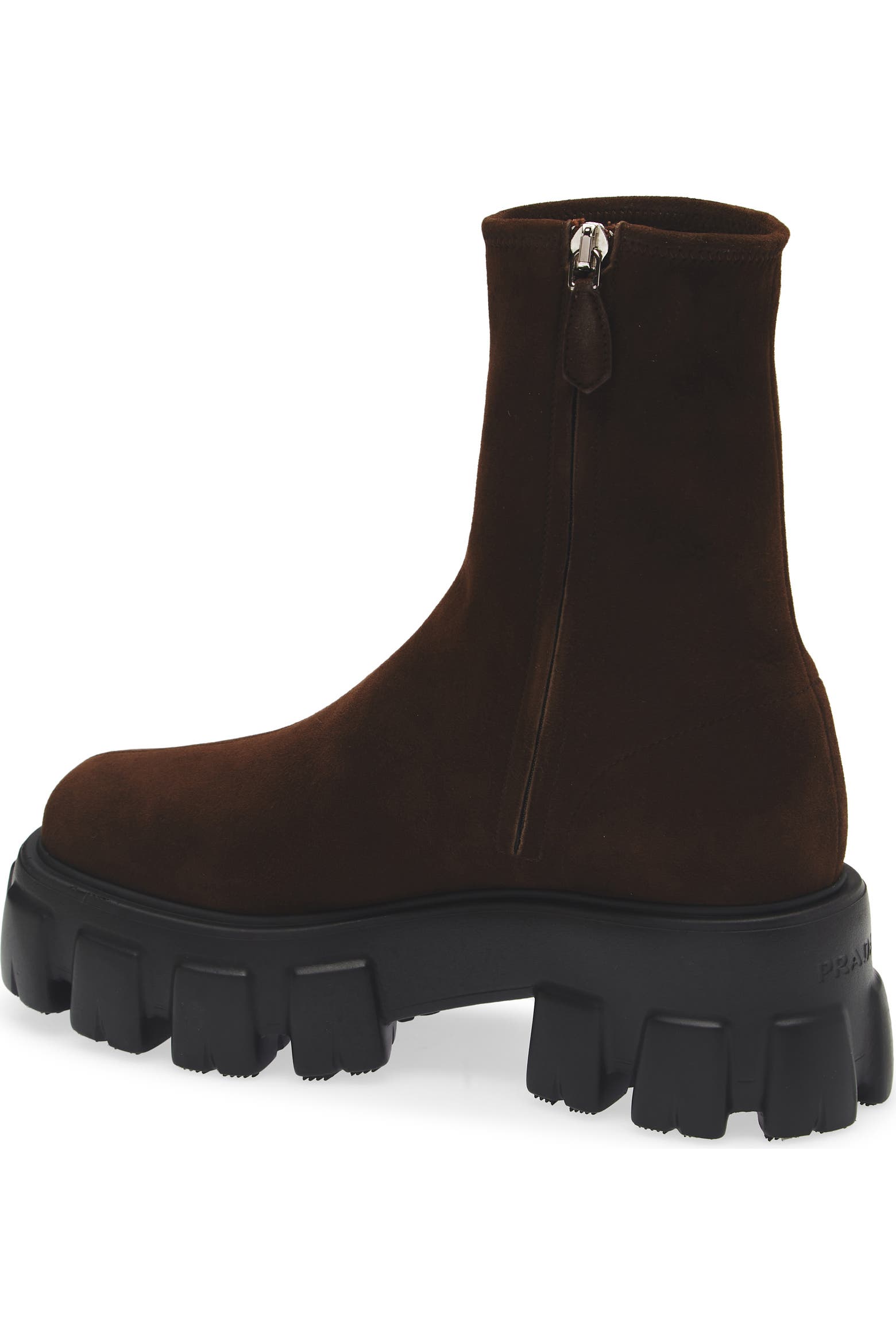 Monolith Code Editor Prada Monolith Lug Sole Bootie (Women) | Nordstrom