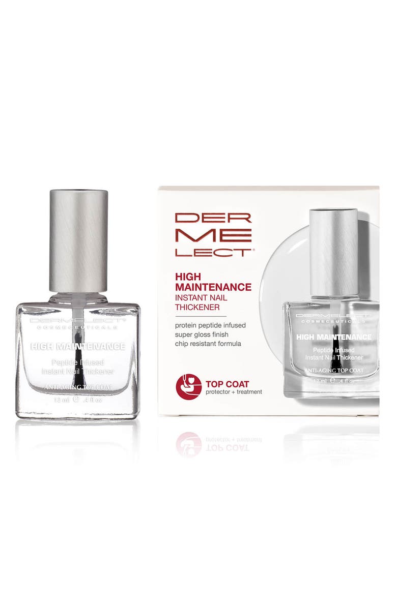 Dermelect HIGH MAINTENANCE Instant Nail Thickener Top Coat, Alternate, color, Clear