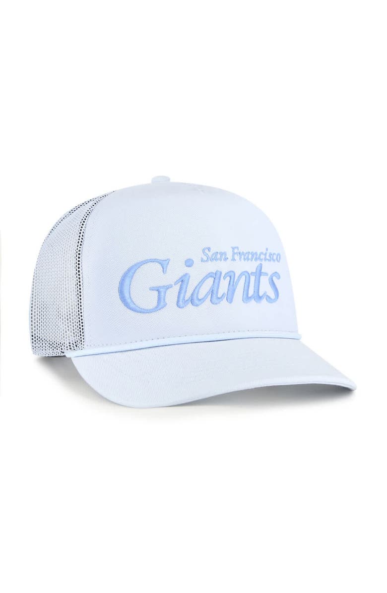'47 Men's '47 Light Blue San Francisco Giants Foundation Script Hitch Adjustable Trucker Hat, Alternate, color, Light Blue