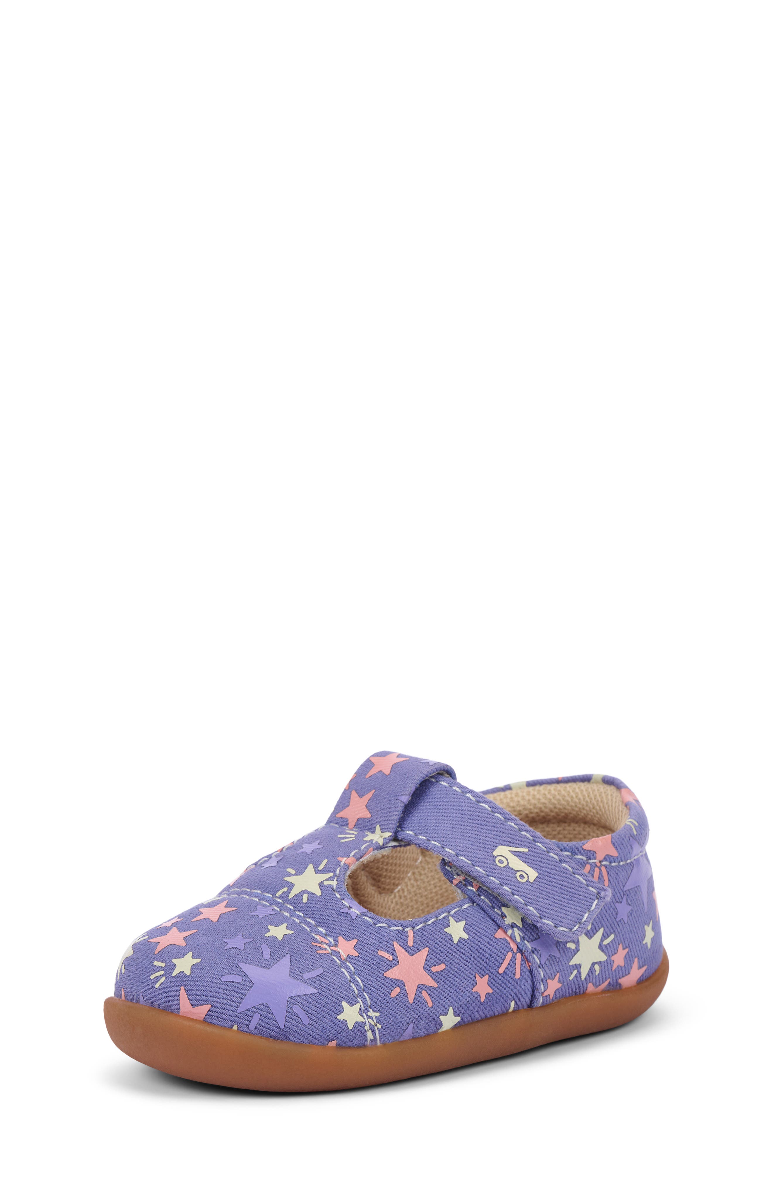 See Kai Run Kids
 Bianca Mini Mary Jane, Alternate, color, Purple/ Stars