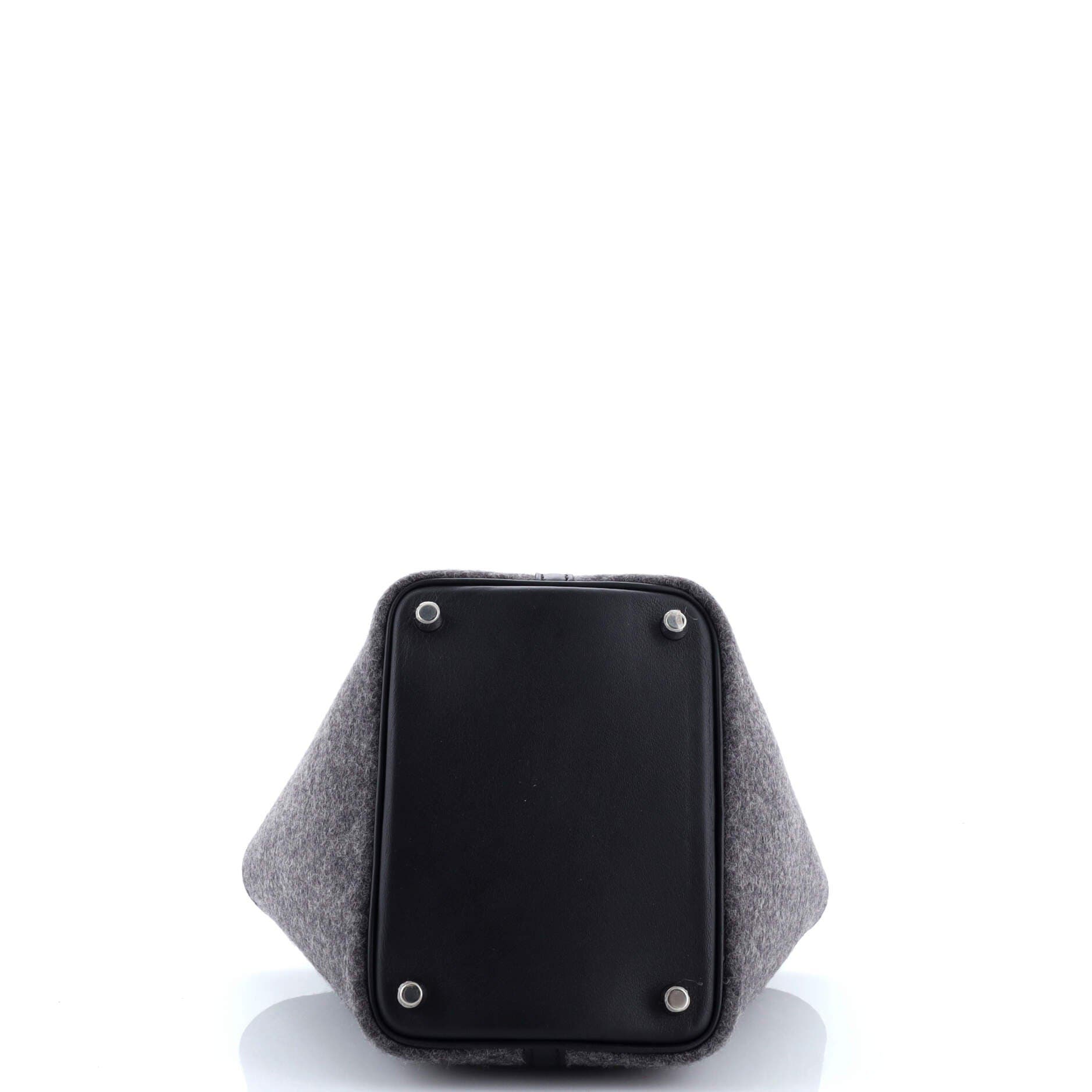 Pre-Owned Hermes Picotin Lock Bag Felt with Leather PM, Alternate, color, 