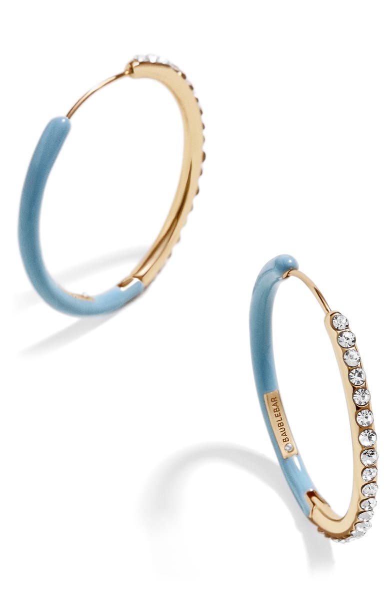 BaubleBar Oriana Hoop Earrings, Main, color, 