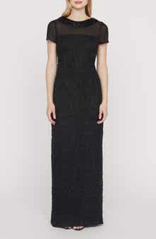 JS Collections Inaya Embellished Column Gown