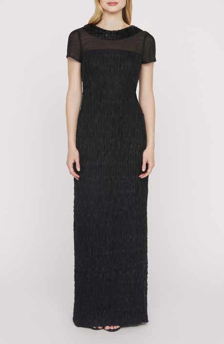 JS Collections Inaya Embellished Column Gown
