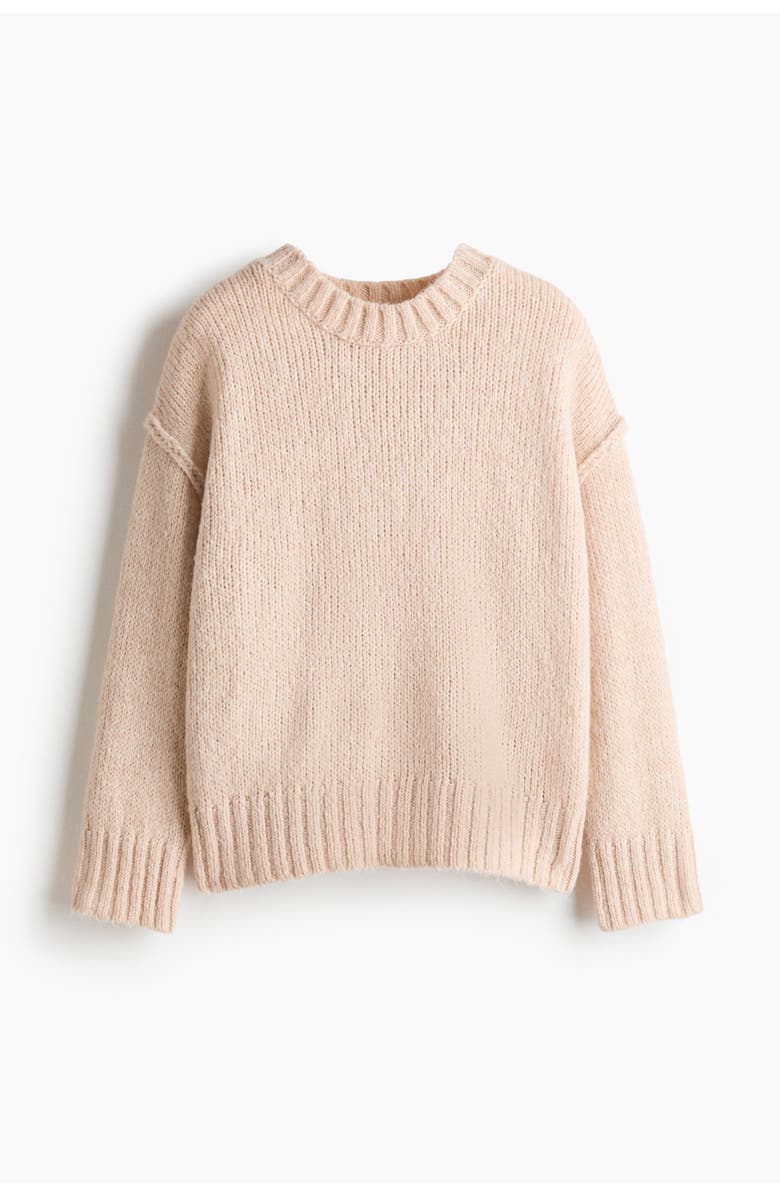 H&M Oversized Jumper, Main, color, Light Beige