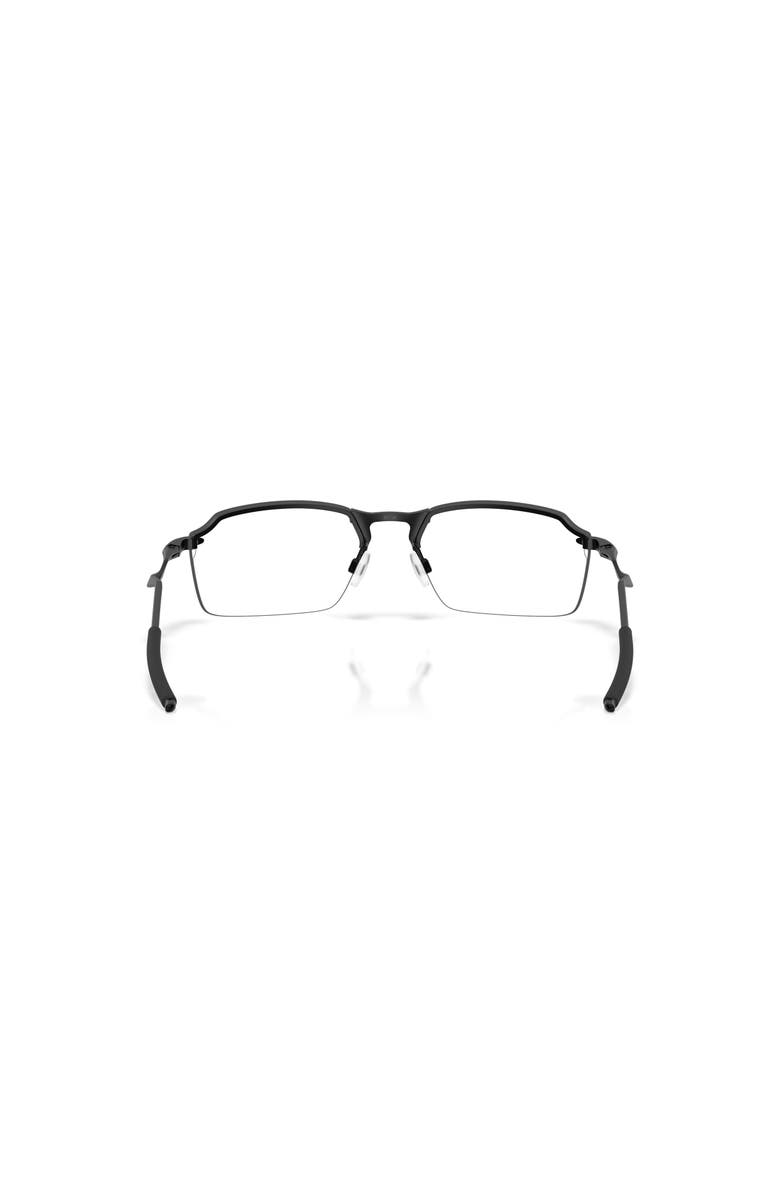 Oakley 57mm Rectangle optical glasses, Alternate, color, Black