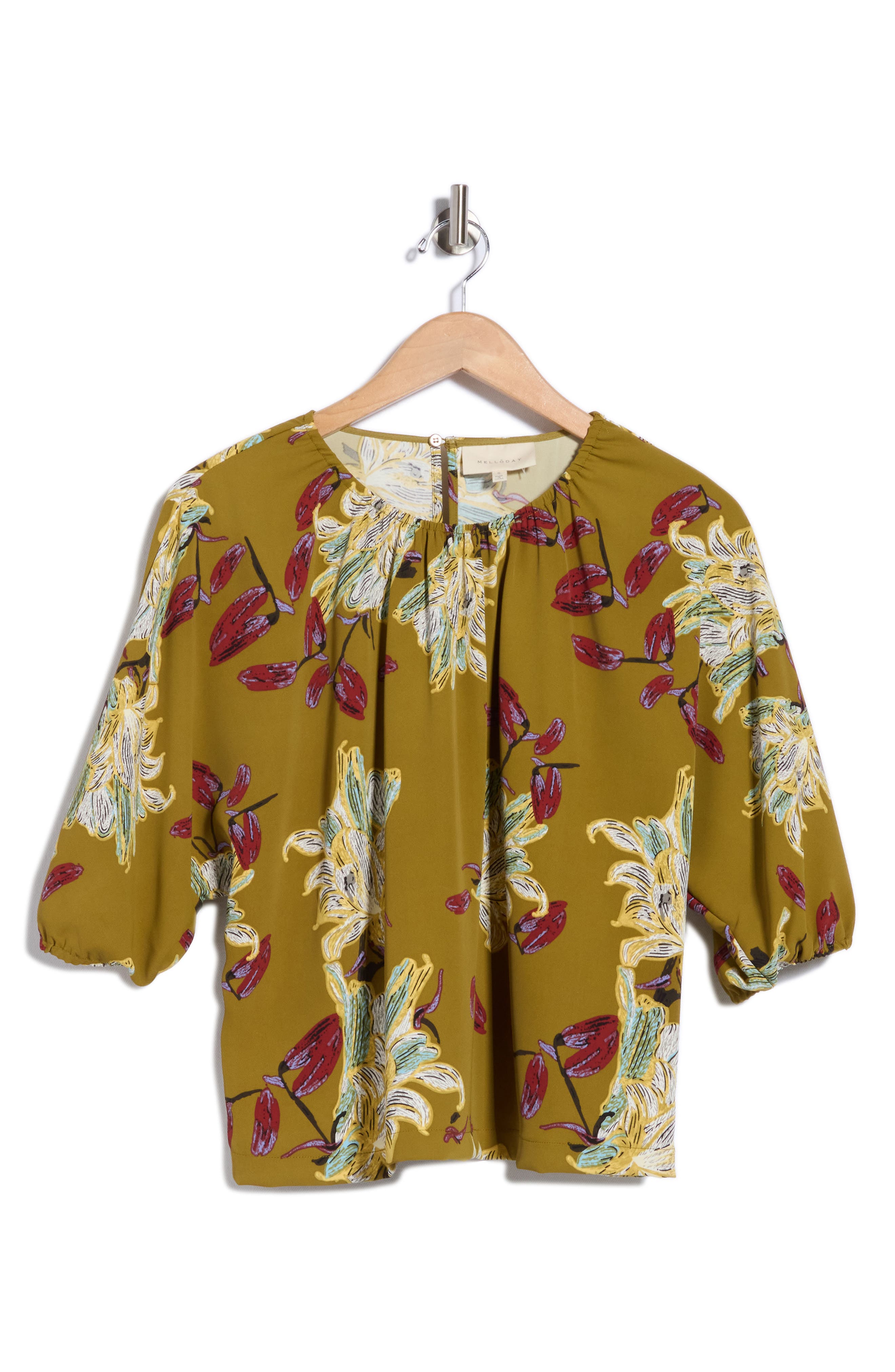 Printed Satin Top