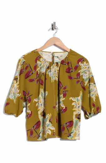 Printed Satin Top