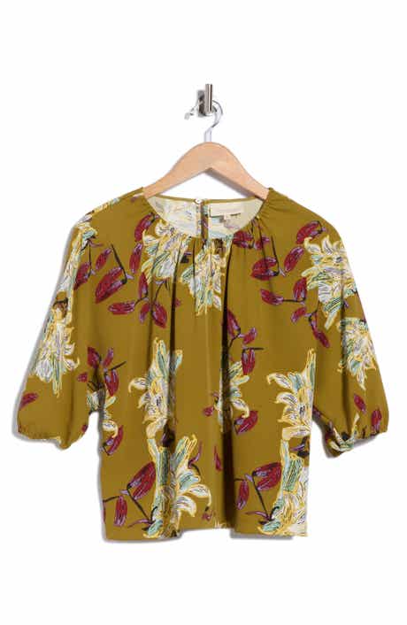 Printed Satin Top