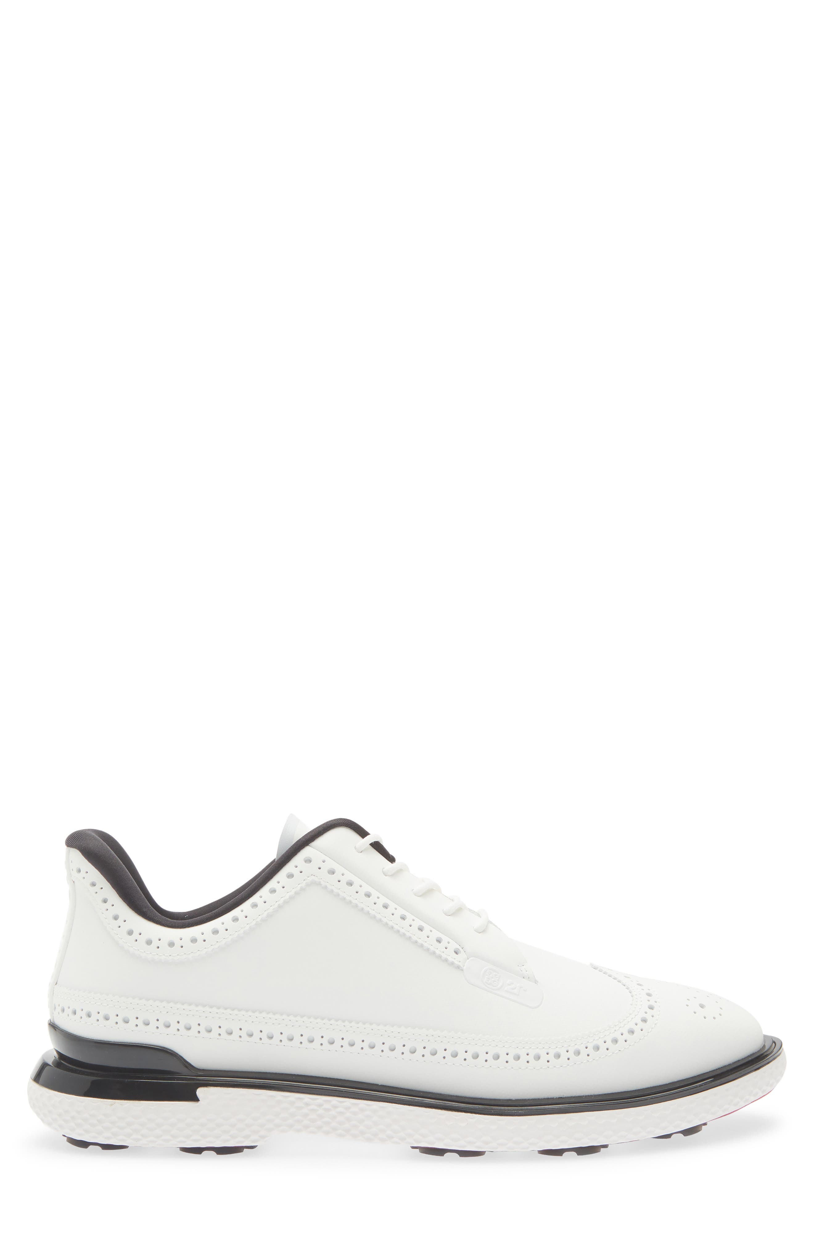 Gallivan2r Longwing Waterproof Golf Shoe, Alternate, color, SNOW/ ONYX