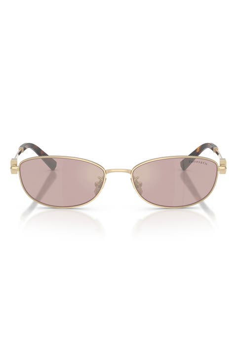 56mm Oval Sunglasses