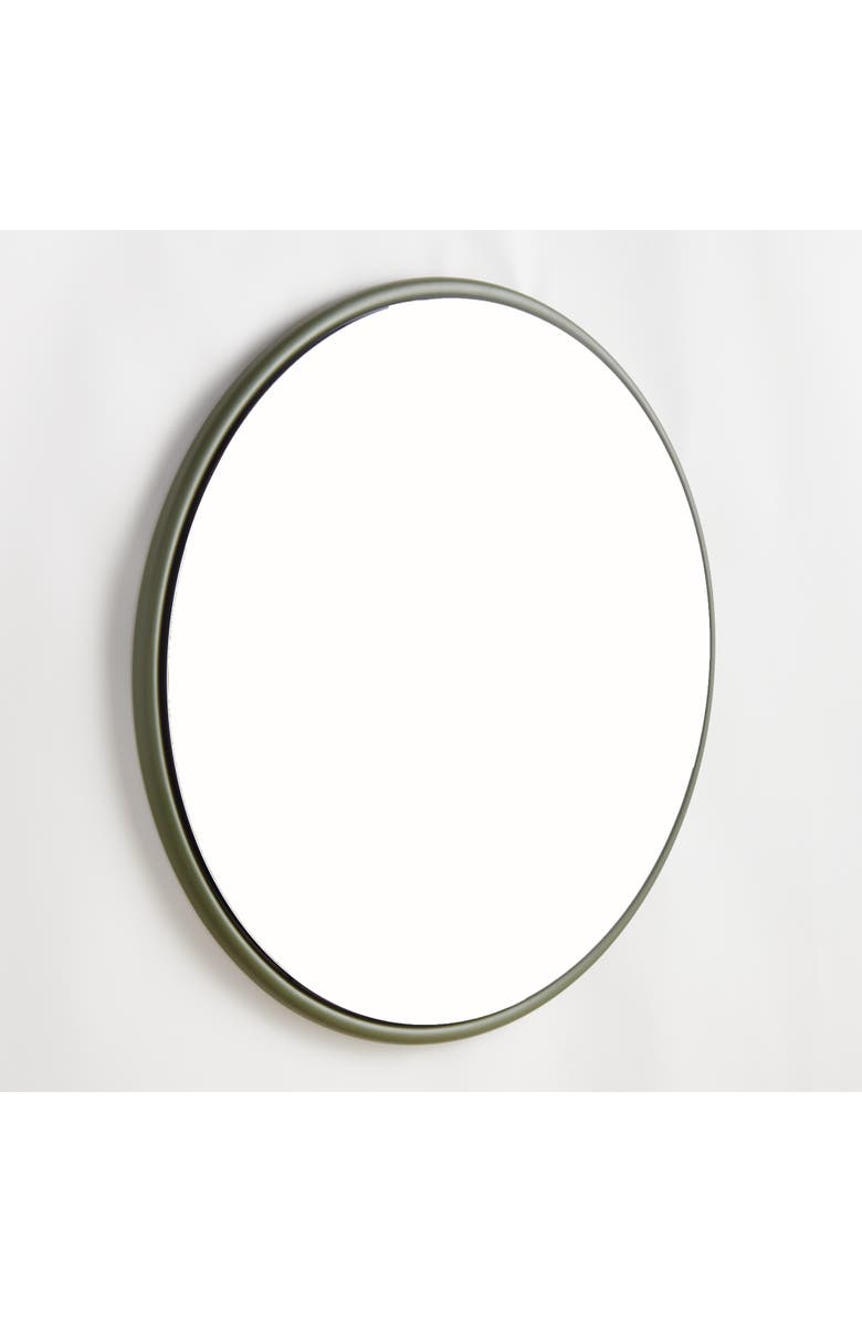 Napa Home & Garden Ryland Mirror Large - Olive Green Round Iron Frame - Beveled, Alternate, color, 