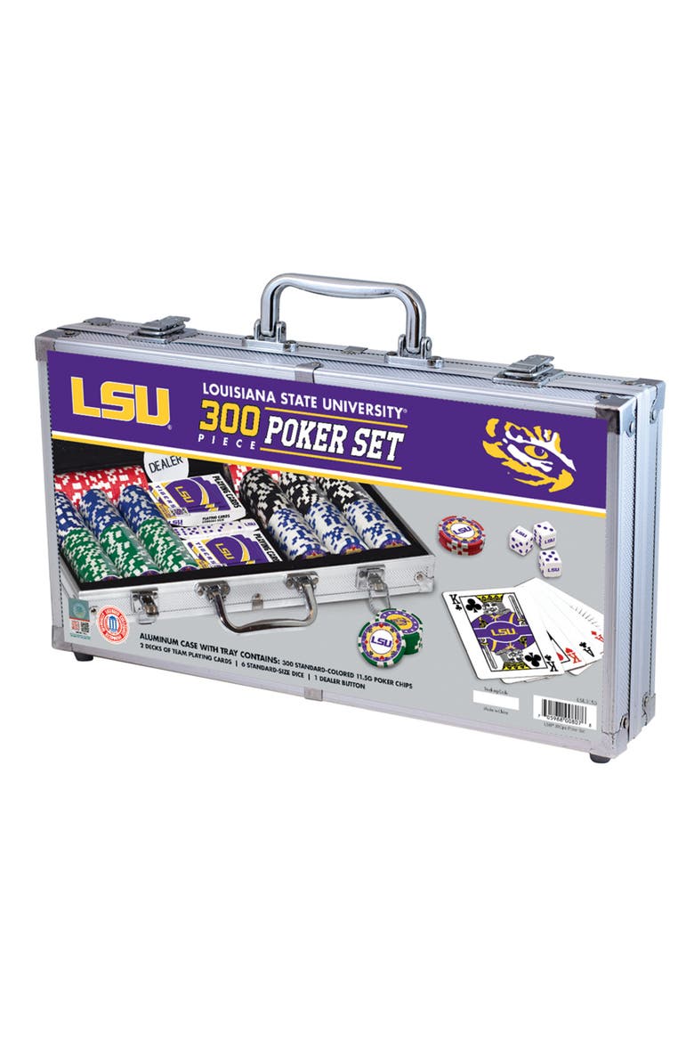 LSU Tigers 300 Piece Poker Set, Main, color, Multicolor