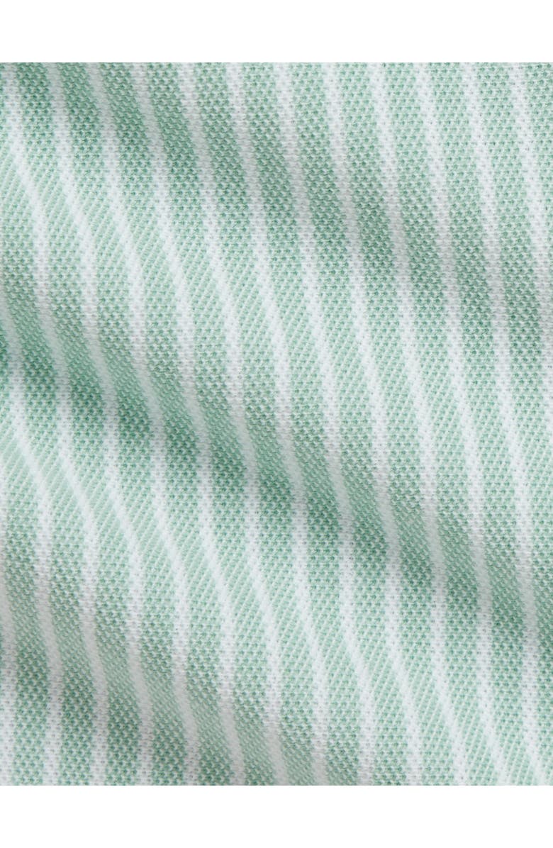 Ralph Lauren Cotton Piqué Romper, Alternate, color, Celadon Multi