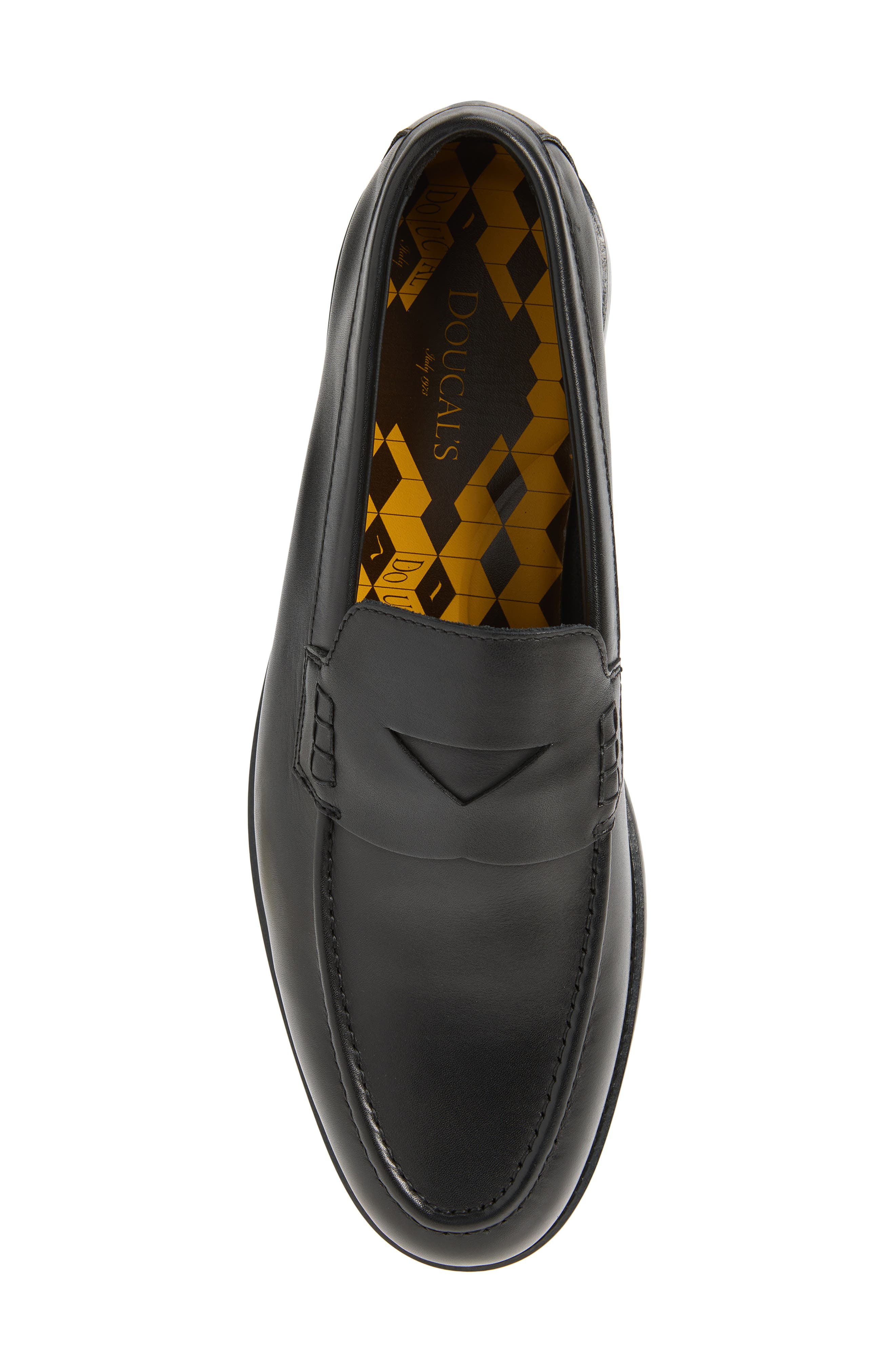 Doucal's Mario Penny Loafer, Alternate, color, Nappato Nero