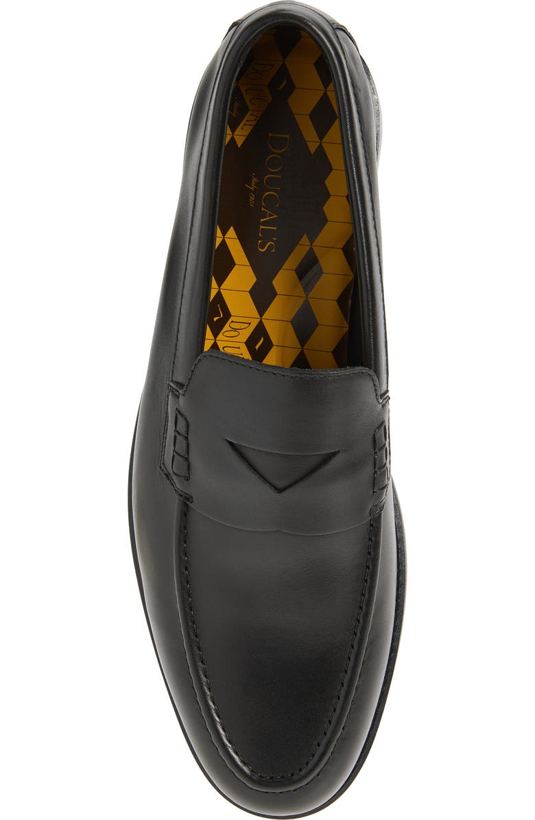 Doucal's Mario Penny Loafer, Alternate, color, Nappato Nero