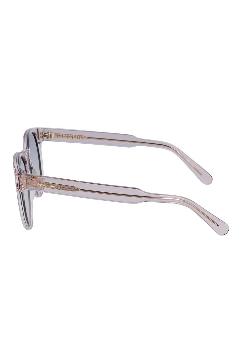 52mm Tea Cup Sunglasses, Alternate, color, CRYSTAL NUDE