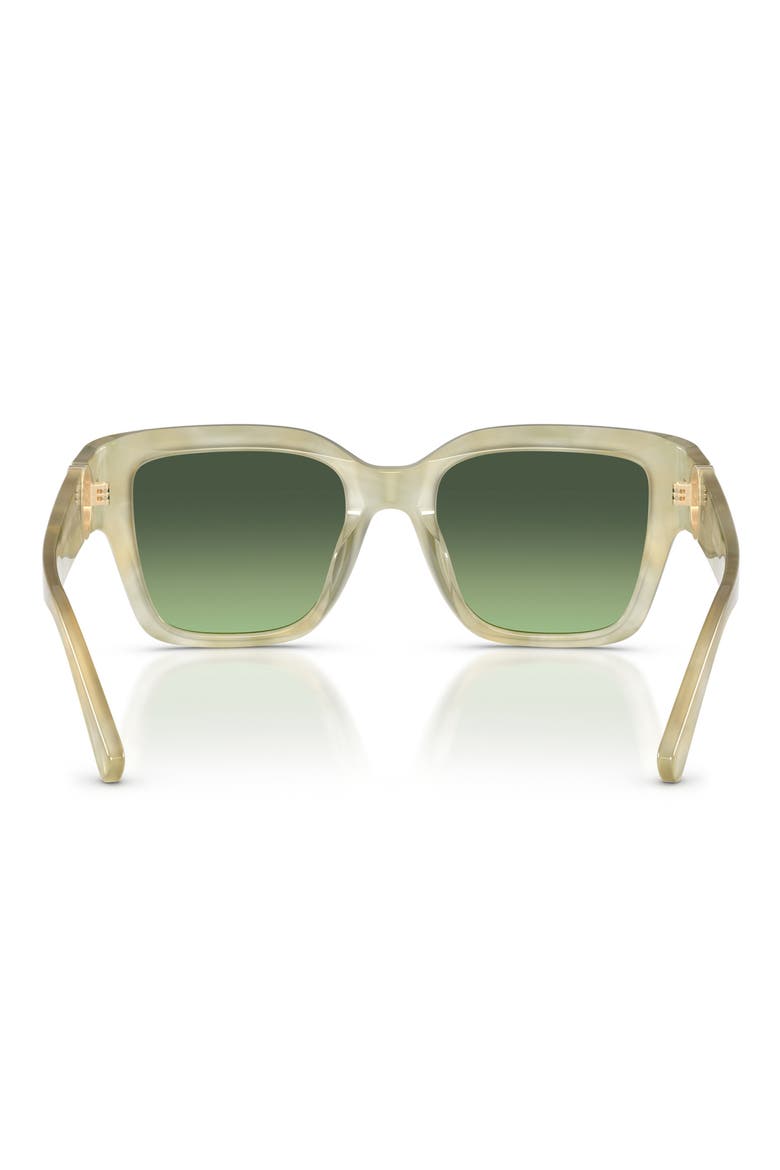 52mm Square Sunglasses, Alternate, color, GREEN MARBLE / GREEN GRADIENT